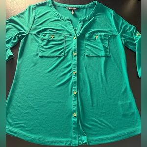 Women’s Dressy Button Down SZ SM